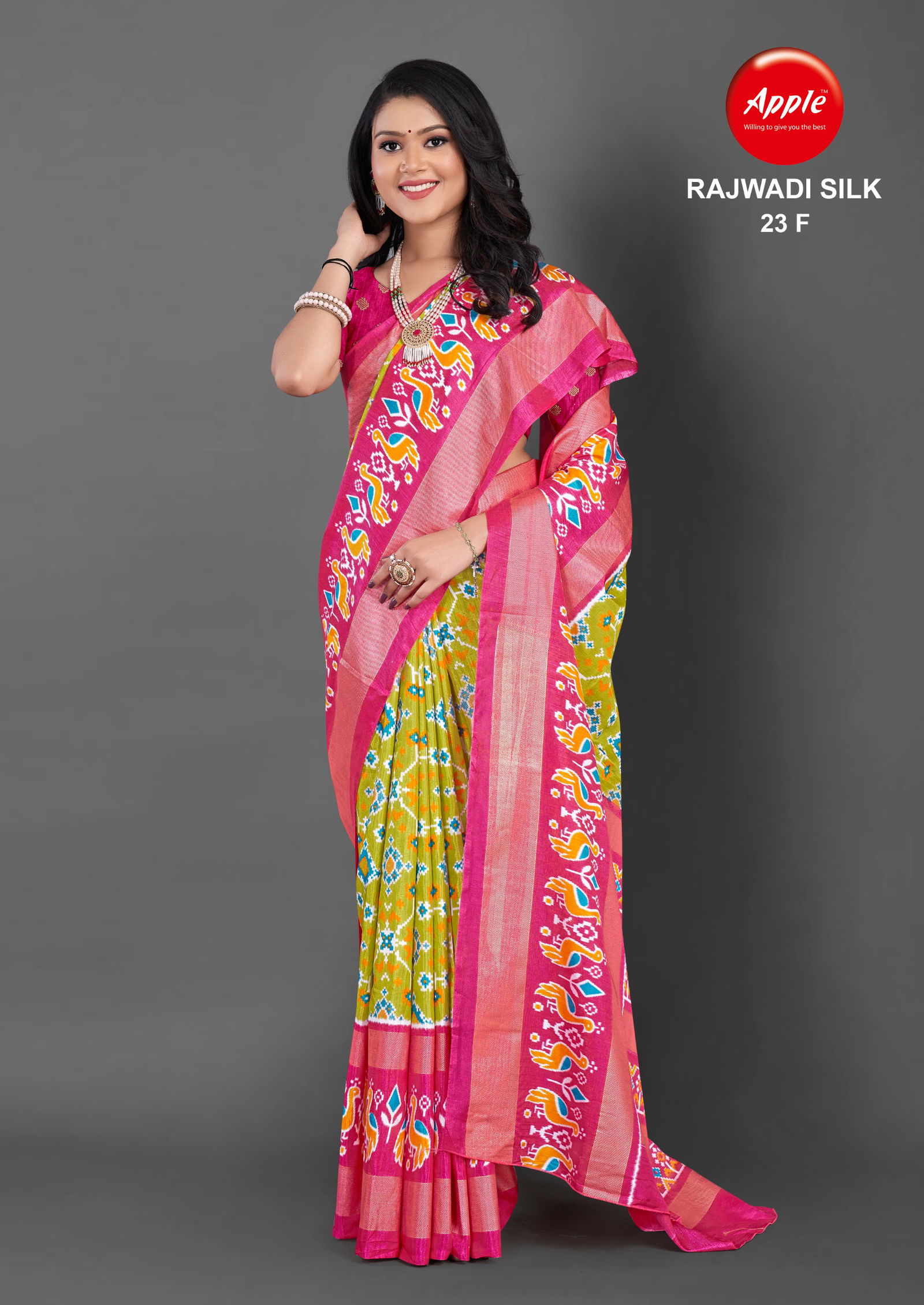 Rajwadi Silk 23 By Apple Printed Designer Silk Sarees Wholesale Clothing Suppliers In india
